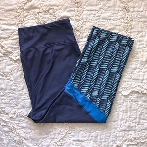 Under Armour Blue Cropped Leggings
